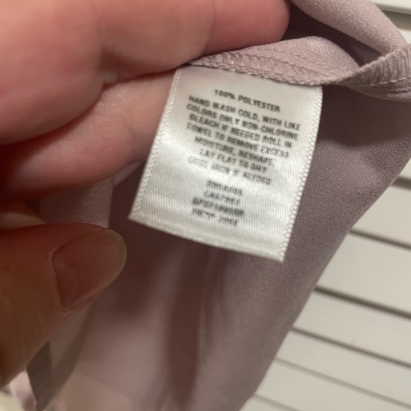 BP. Pleated Satin one Shoulder Top in Soft Lavender shade - Picture 3 of 4